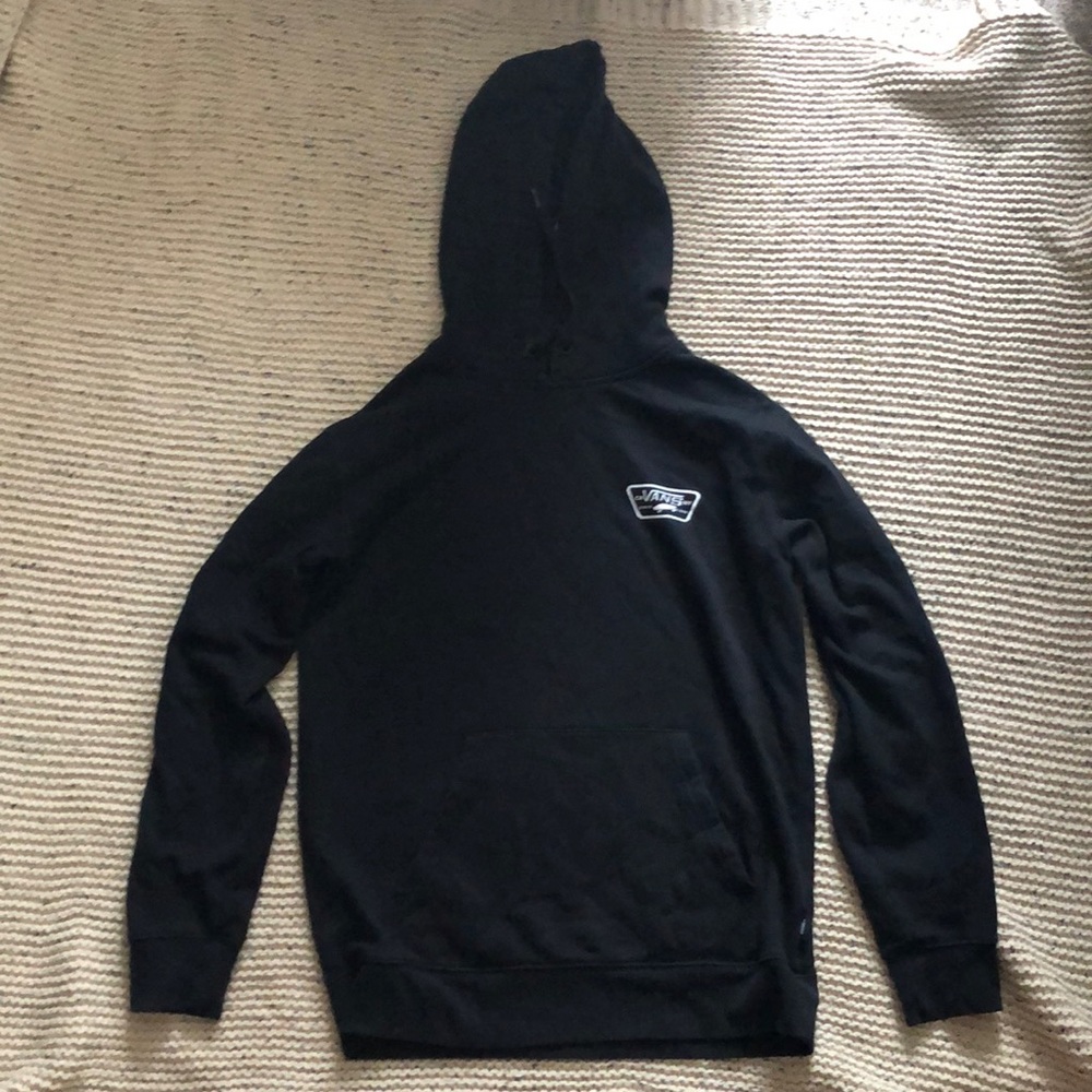 Small, Black Vans pull over hoodie